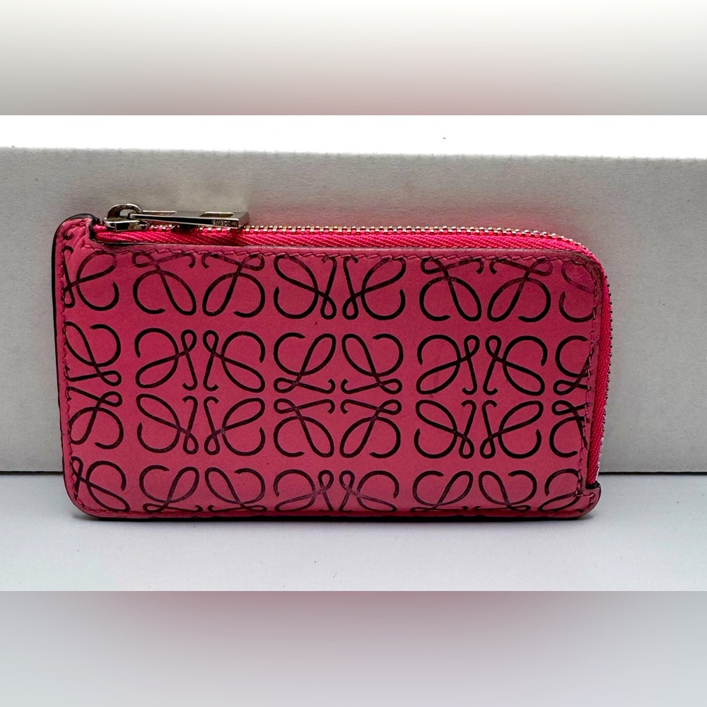 Loewe Wild Rose Card/Coin Holder. Preloved!